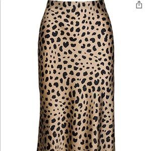High waist Leopard Print Skirt Sz M